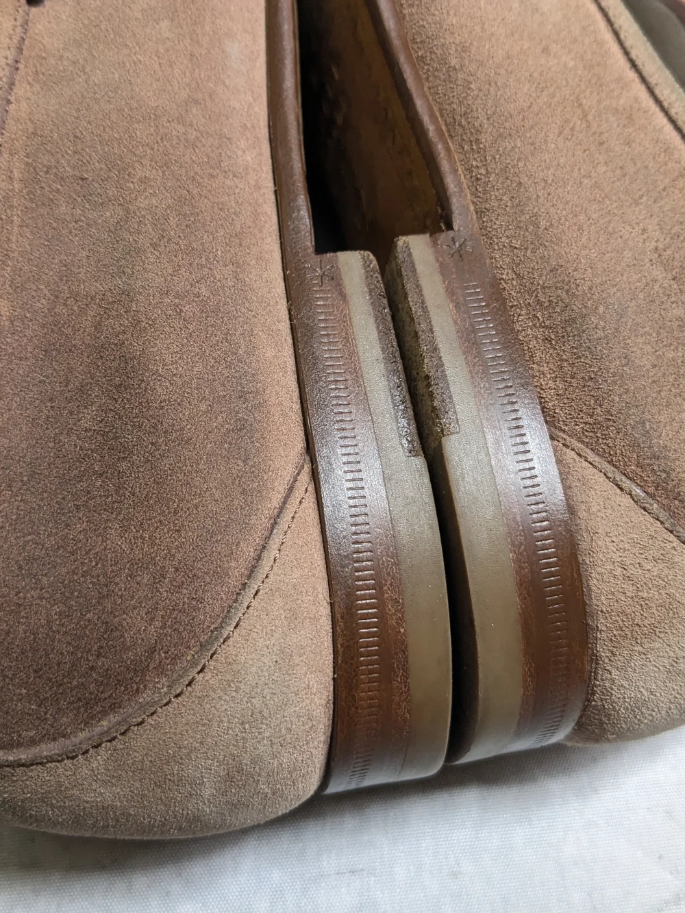 Gucci Brown Suede Horsebit Loafers - Men's US 10